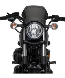 Puig Aluminum Front Plate Yamaha Bolt / R-Spec / C-Spec Black [Open Box] -Puig Sales Store puig aluminum front plate yamaha bolt r spec c spec black open box black 5