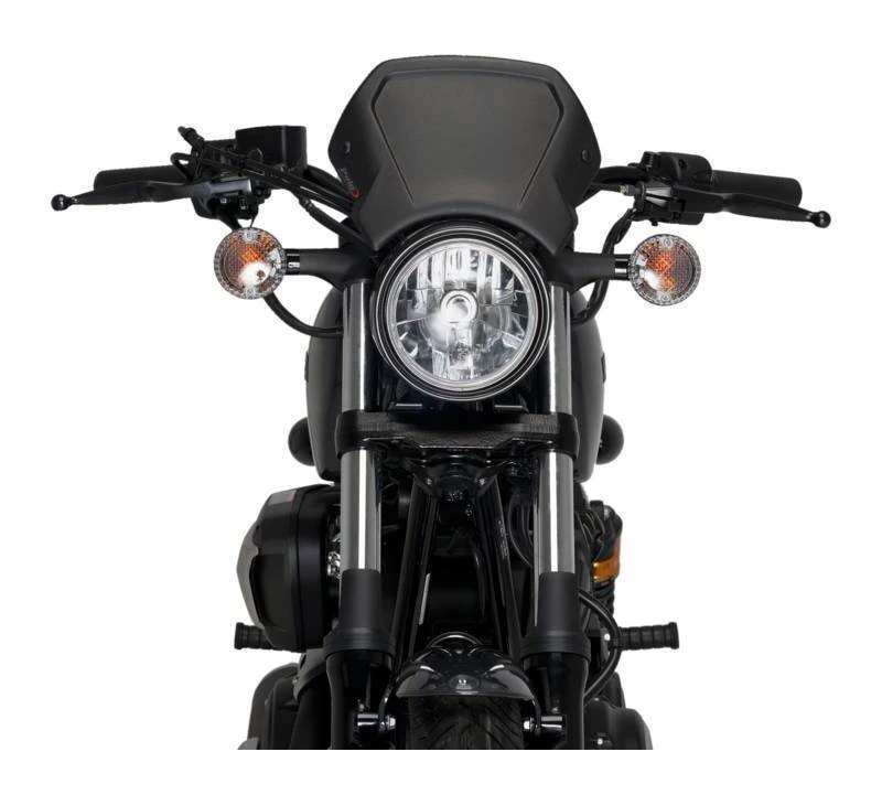 Puig Aluminum Front Plate Yamaha Bolt / R-Spec / C-Spec Black [Open Box] - Image 3