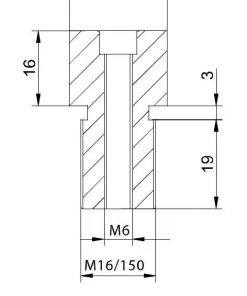 Puig Bar End Mirror Adapter Yamaha [Open Box]