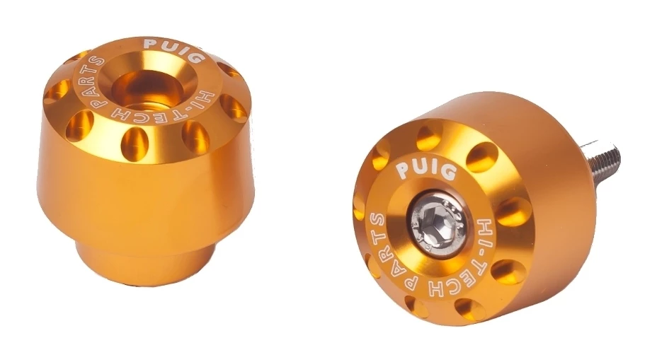 Puig Bar Ends Yamaha FZ-07 / FZ-09 / MT-09 Short / Gold [Previously Installed]