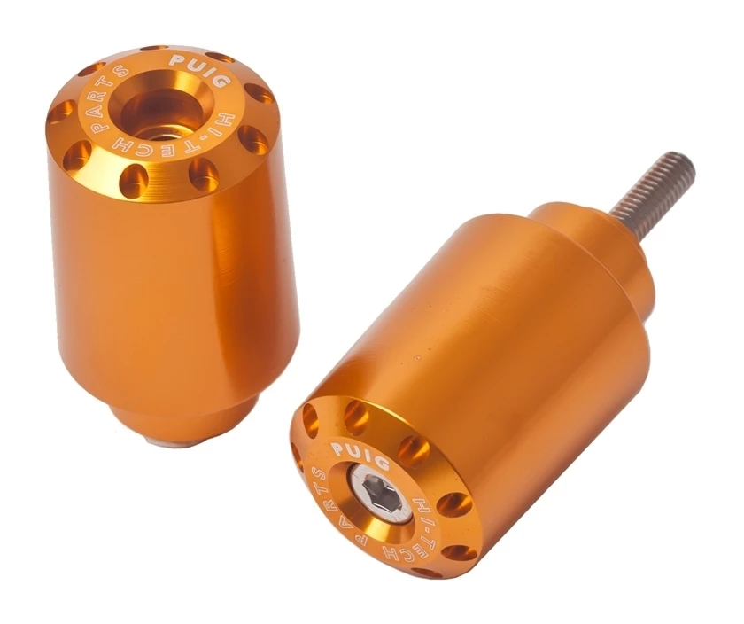 Puig Bar Ends Yamaha FZ-07 / FZ-09 / MT-09 Short / Gold [Previously Installed] - Image 2