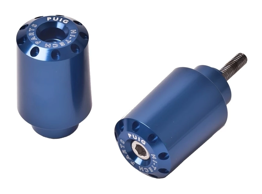Puig Bar Ends Yamaha R6 / R1 / R1M / R1S Long / Blue [Open Box] - Image 2