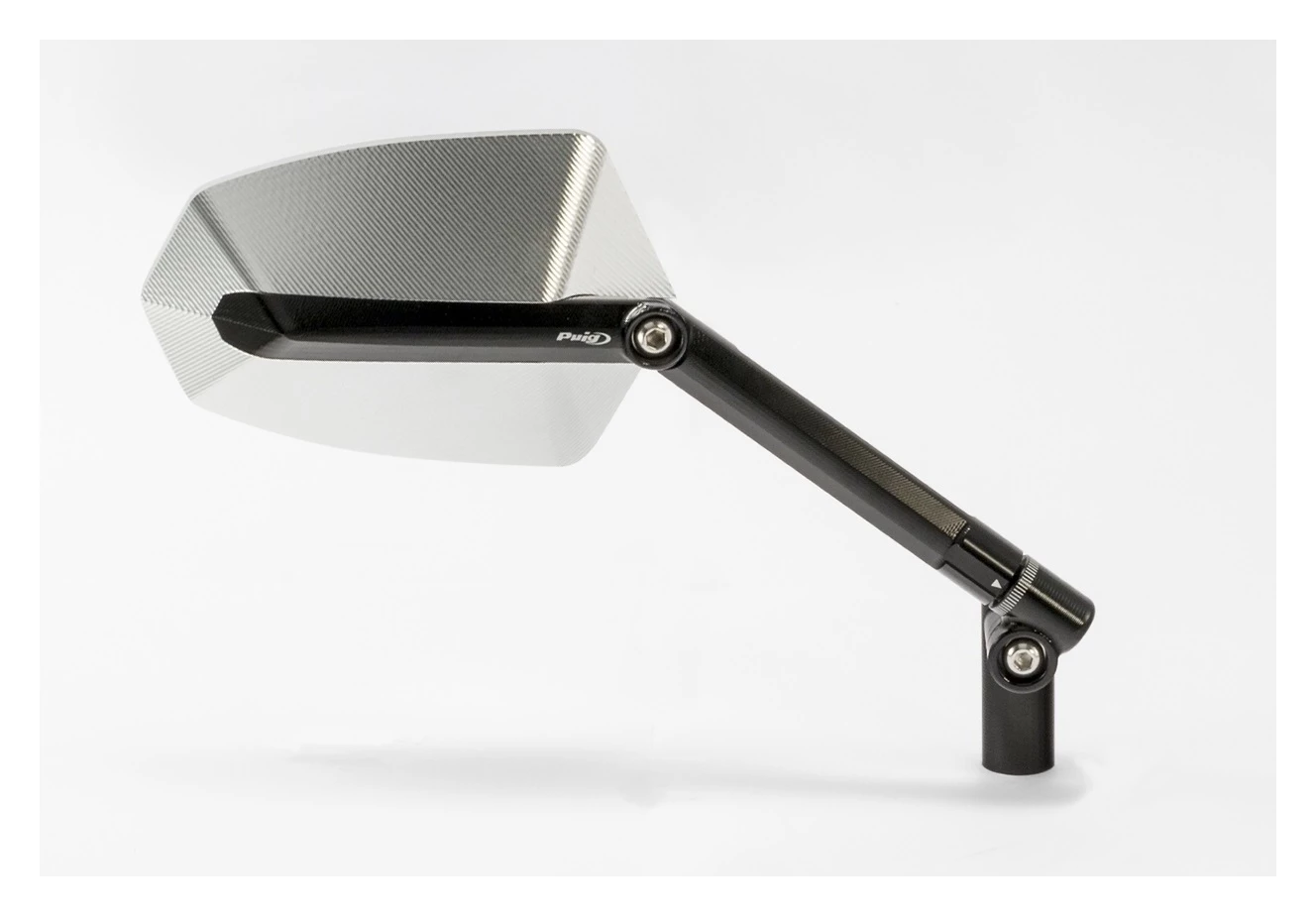 Puig GT Mirror Left Side / Black/Silver [Previously Installed] Left Side / Black/Silver [Open Box] - Image 2