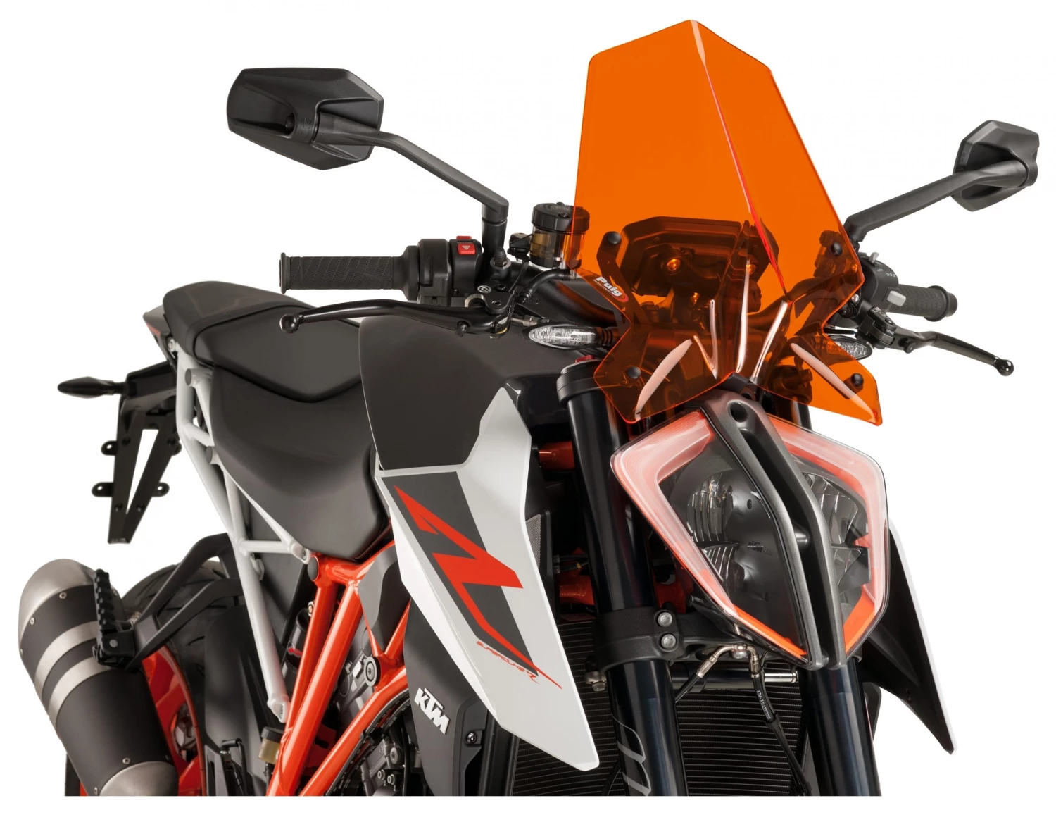 Puig Naked New Generation Windscreen KTM 1290 Super Duke R 2017-2019 Orange [Previously Installed]