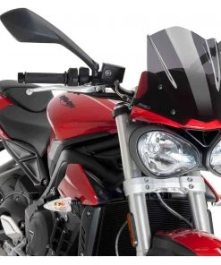 Puig Naked New Generation Windscreen Triumph Street Triple 765 S 2017-2019 Dark Smoke [Previously Installed]