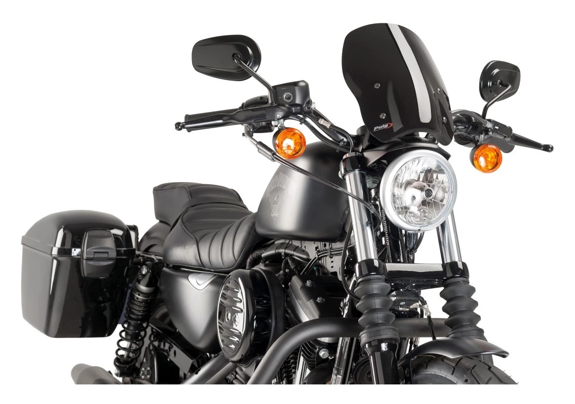 Puig New Generation Windshield For Harley Sportster 2002-2021 1 Puig New Generation Windshield For Harley Sportster 2002-2021