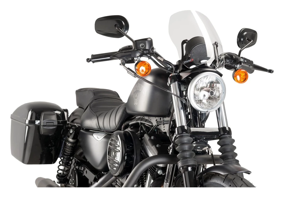 Puig New Generation Windshield For Harley Sportster 2002-2021 2 Puig New Generation Windshield For Harley Sportster 2002-2021 - Image 2