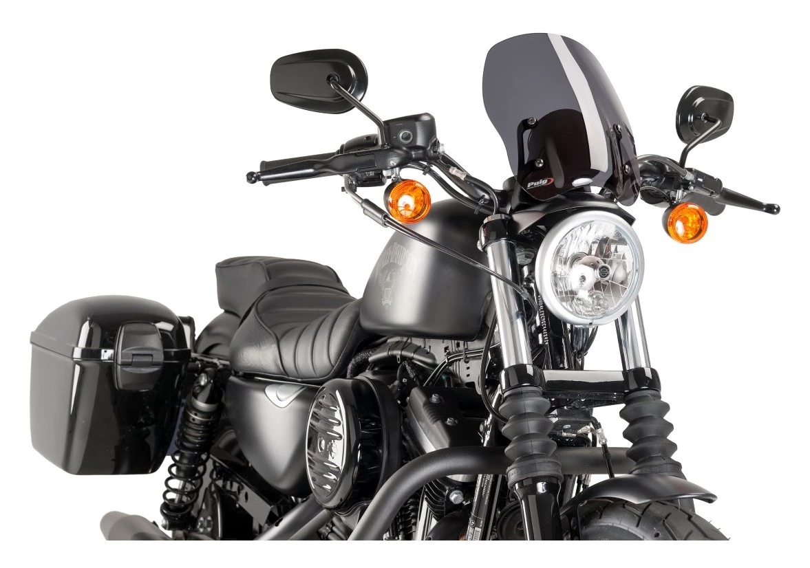 Puig New Generation Windshield For Harley Sportster 2002-2021 4 Puig New Generation Windshield For Harley Sportster 2002-2021 - Image 4