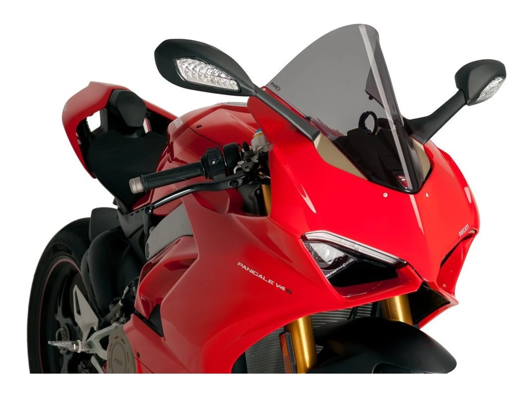 Puig Racing Windscreen Ducati Panigale V4 / S 2018-2019 Dark Smoke [Previously Installed]