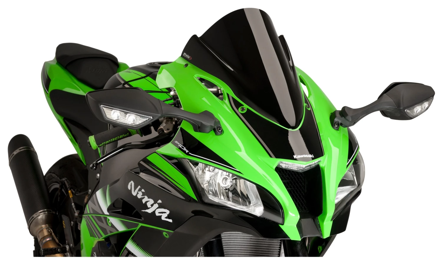 Puig Racing Windscreen Kawasaki ZX10R 2016-2020 Black / Z-Racing [Blemished - Very Good]