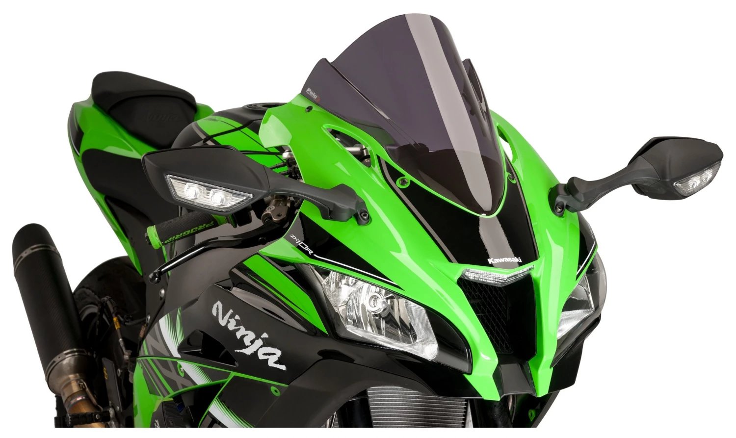 Puig Racing Windscreen Kawasaki ZX10R 2016-2020 Dark Smoke / R-Racing [Blemished - Very Good]