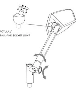 Puig Retro GT1 Mirror 17 Puig Retro GT1 Mirror -Puig Sales Store puig rear mirror mod gt1 homologated left aluminium black 11