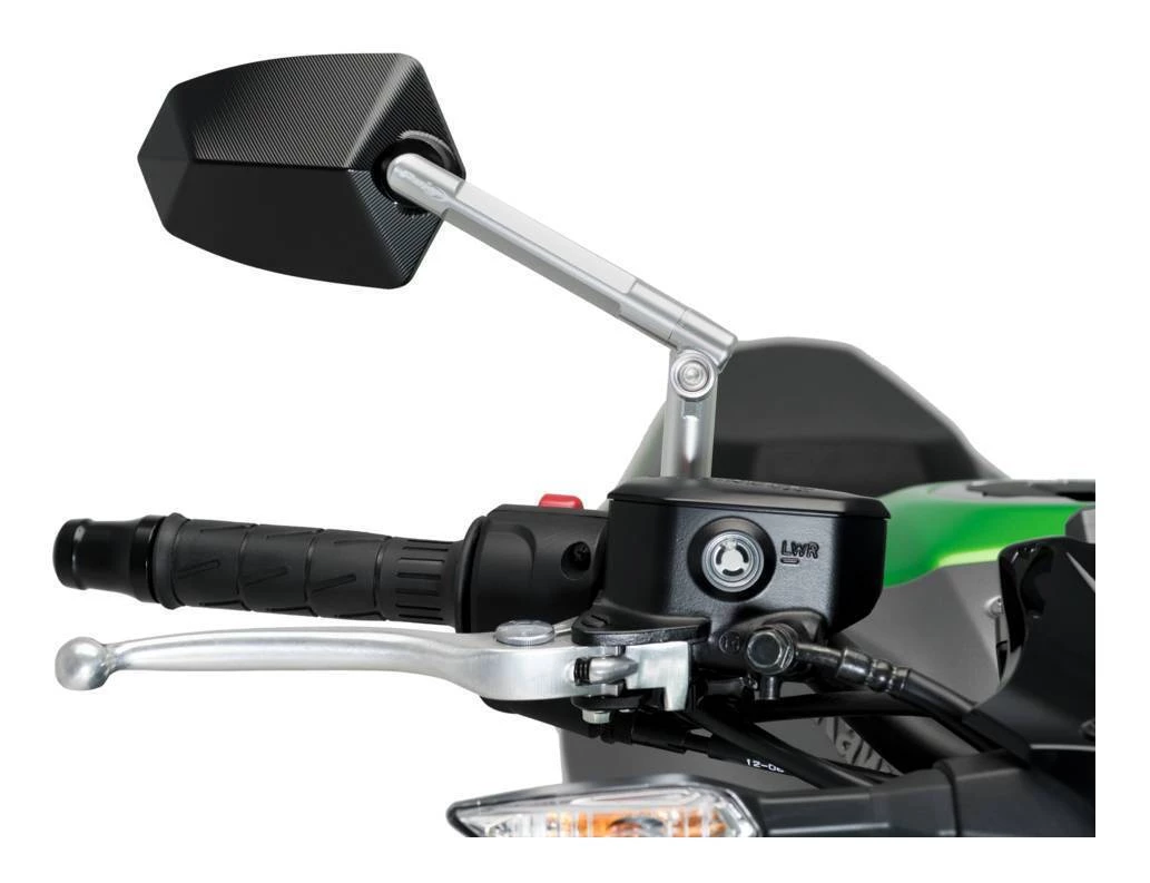 Puig Retro GT1 Mirror Left / Silver/Black [Previously Installed]