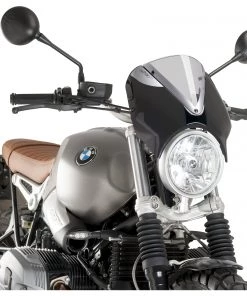 Puig Retrovision Windscreen BMW R nineT Scrambler 2016-2020 -Puig Sales Store puig retrovision windscreen bmw rnine tr9 t black light smoke 2