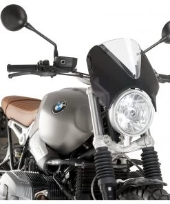 Puig Retrovision Windscreen BMW R nineT Scrambler 2016-2020 -Puig Sales Store puig retrovision windscreen bmw rnine tr9 t carbon fiber look clear 2