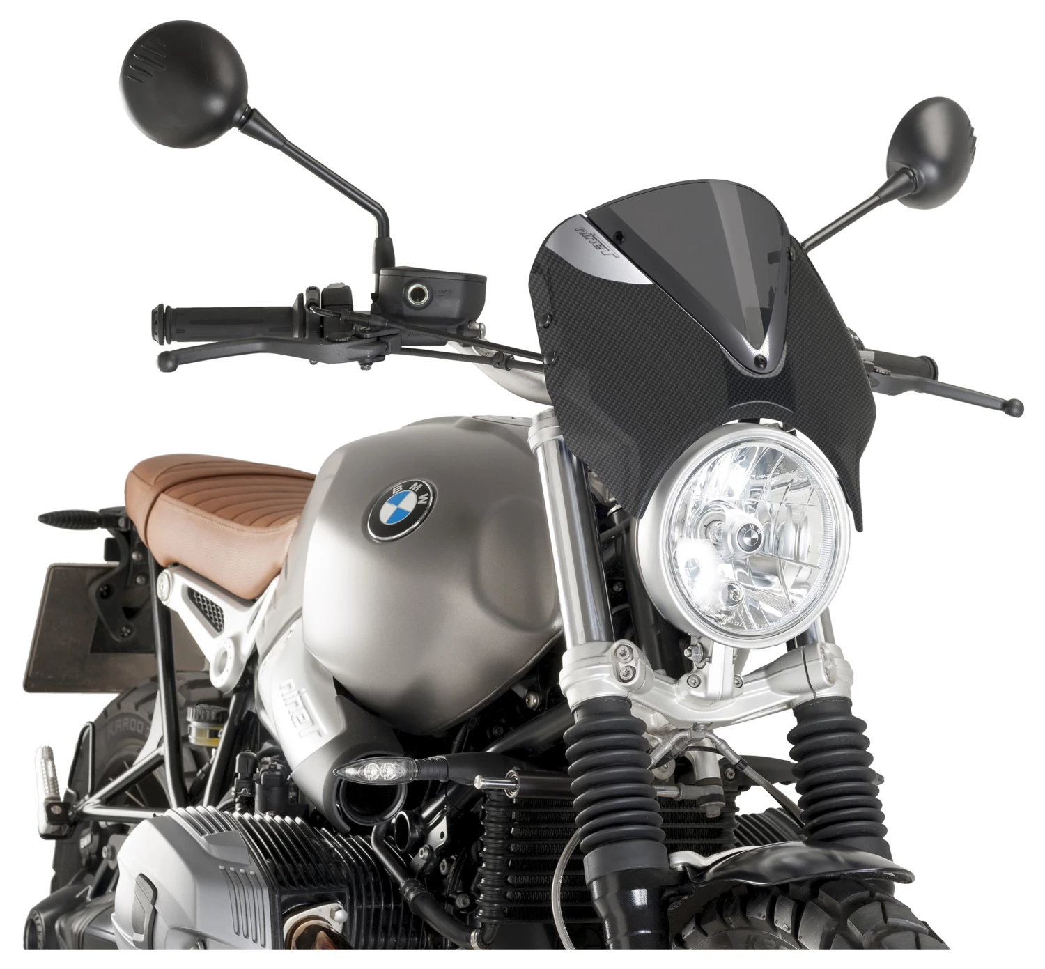 Puig Retrovision Windscreen BMW R nineT Scrambler 2016-2020 - Image 9