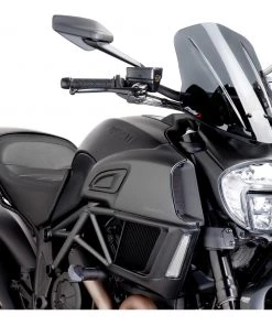 Puig Touring Naked New Generation Windscreen Ducati Diavel 2014-2018 Dark Smoke [Open Box]