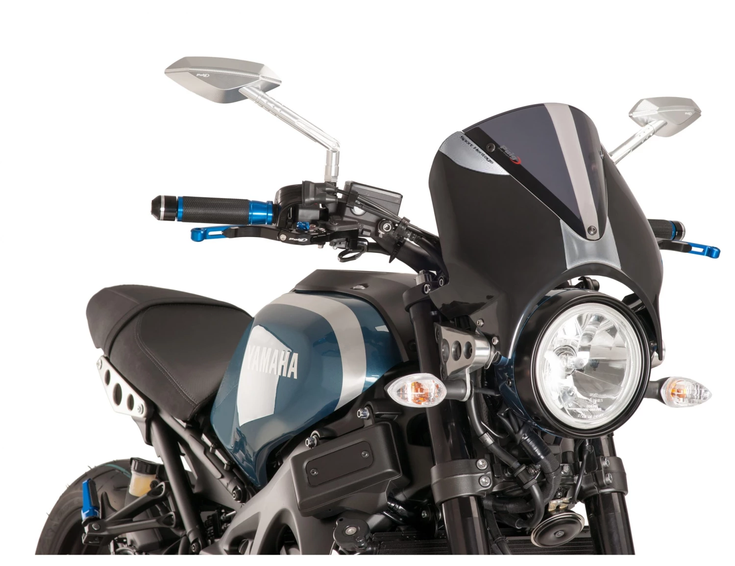 Puig Vision Windscreen Yamaha XSR900 / XSR700 2016-2022 Dark Smoke/Black [Previously Installed]